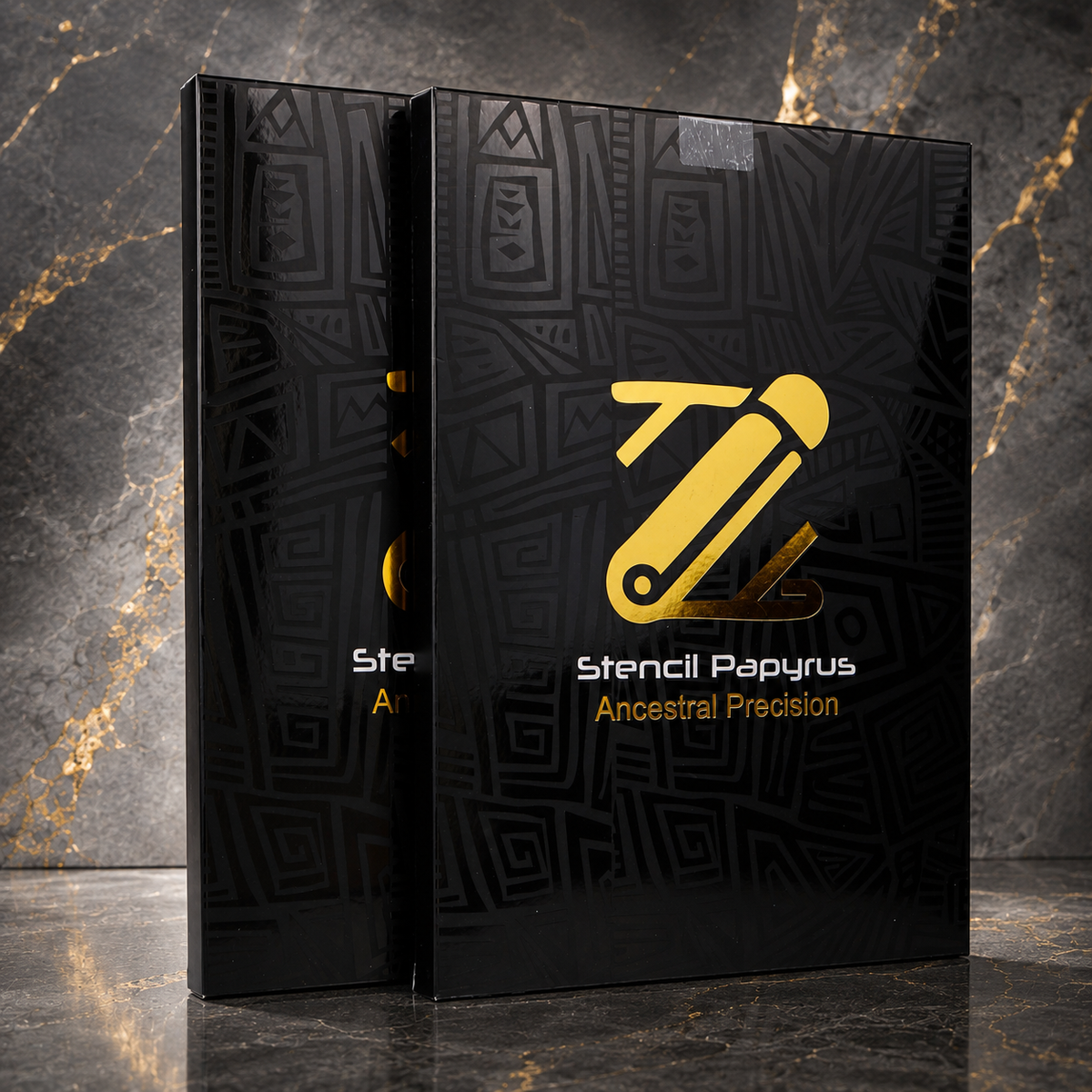 Stencil Papyrus packaging box
